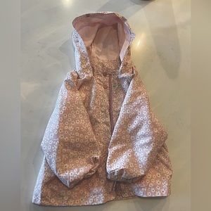 Zara girls 2-3t floral rain jacket